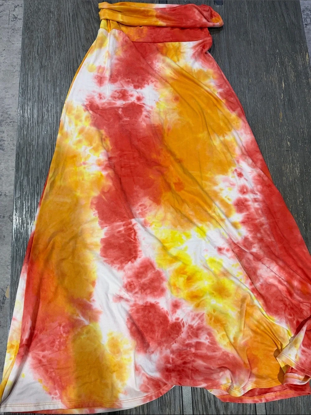 Rae Mode Tie-Dye Strapless dress/ maxi skirt - made in USA - 🇺🇸- leggings soft